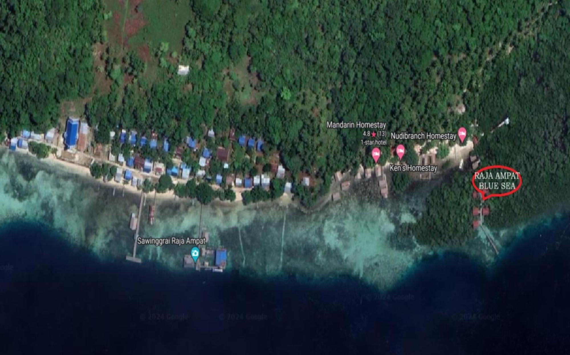 Raja Ampat Blue Sea Villa Besir Exterior photo